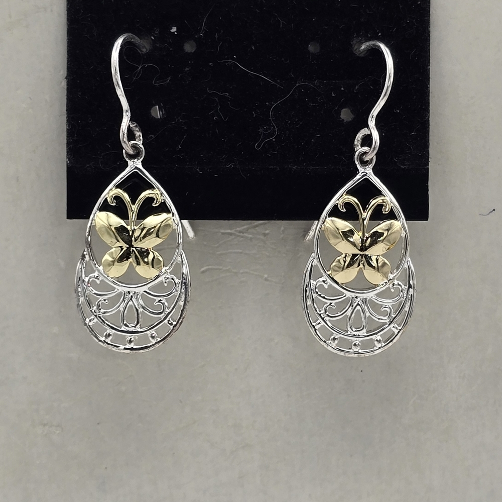Sterling Silver Butterfly Earrings